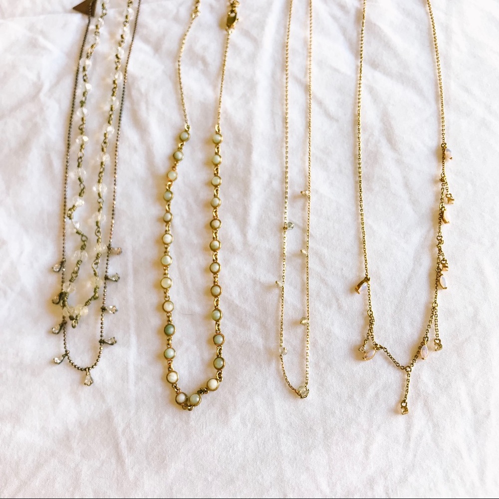 Anthro Delicate Necklace Bundle